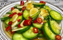 蒜片乳瓜#凉拌菜