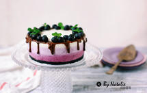 渐变蓝莓冻芝士蛋糕（免烤）