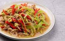 曼食慢语丨西瓜皮炒肉丝