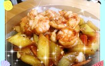 果香虾球（西瓜皮再利用）