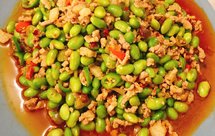 超级下饭的肉沫青豆