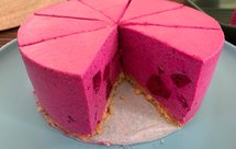 免烤6寸火龙果慕斯蛋糕