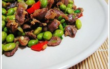 毛豆炒鸡胗