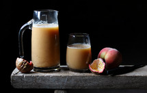 鲜桃百香果汁 (完爆农夫果园）