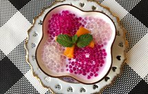 颜值爆表的火龙果西米露