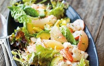 龙虾沙拉配葡萄柚鳄梨