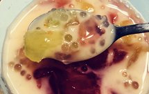 （夏天)养乐多撞葡萄西米露