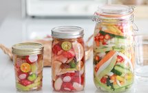 开胃泡菜，酸辣爽口腌萝卜&雪碧水果樱桃萝卜