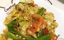 包菜柿子炒鸡蛋