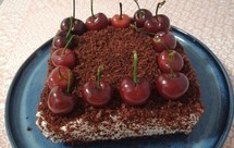 樱桃红丝绒戚风蛋糕（红曲粉+可可粉）