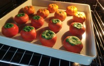 柿事如意——柿子莲蓉蛋黄月饼