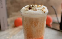 冬季限定热饮☕️柿子桂花热拿铁