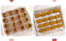 好事发生之柿子花生月饼（果蔬粉版）