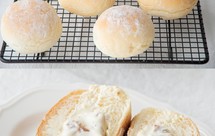 『奶盐芝柿』冰面包 | 咸乳酪柿子夹馅