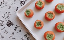 不用芝士粉做柿子月饼（50克16个）