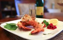 奶汁焗龙虾（配酒渍覆盆子）