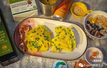 营养早餐16☀️葱花鸡蛋饼·柑橘桂花茶·水果无糖酸奶碗