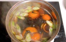 葱须生姜红糖橘子水～感冒低烧