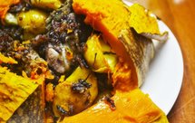 复刻李子柒平平无奇烤南瓜#紫米栗子排骨烤南瓜