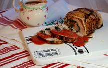 |感恩节特辑|·主菜·香草火鸡胸肉卷配苹果覆盆子酱