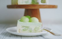 蜜瓜豆浆慕斯蛋糕