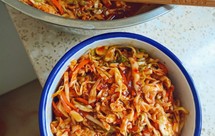 放在冷面或者臭豆腐里的甘蓝泡菜