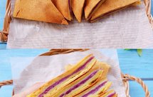 搅一搅拌一拌❗️无需打发❗️巨好吃的紫薯芋泥烤年糕❗️