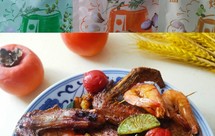 柿柿如意__鸭膀大虾烤时蔬