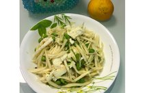 芙蓉茭白丝炒毛豆