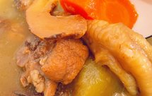 青萝卜牛蒡蚝䜴煲鸡脚