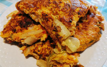 【生酮低碳】超简易快手泡菜饼、芹菜叶饼