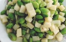 茭白炒毛豆（清淡版）