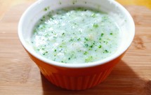 辅食9月+ 西蓝花鲜虾米糊