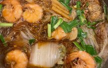 大虾白菜粉丝煲