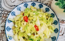 炝拌莲白（圆白菜），开胃菜小咸菜