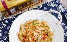 油条炒圆白菜 鲜香好吃