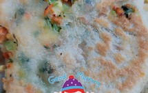 早餐青菜胡萝卜蛋煎饼