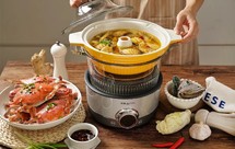 秋季养生篇-鲍鱼竹荪汽锅鸡+香焖梭子蟹