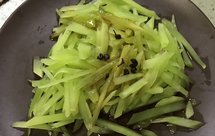 花椒油拌莴苣丝