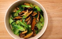 清炒油菜干香菇