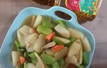 山药冬笋炒莴苣笋
