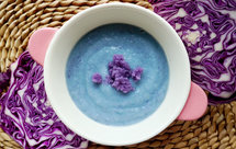 #辅食记#梦幻紫甘蓝米粉