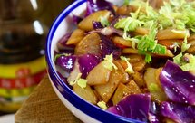 干锅紫甘蓝土豆片