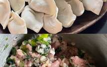 荠菜马蹄莲藕猪肉饺