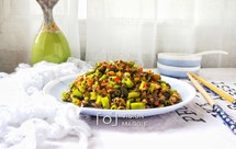 酸腌菜肉末空心菜梗