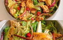 一辈子吃不胖的减脂餐‼️鸡蛋拌生菜～～