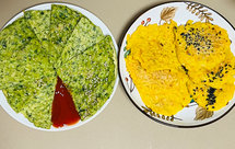 电饼档营养煎饼（南瓜/茼蒿菜）