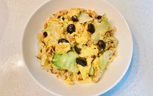 香菇夺笋包菜蛋炒饭