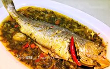 【免煎炸不破皮】家烧雪菜大黄花鱼