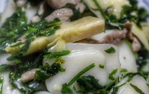 荠菜冬笋炒年糕